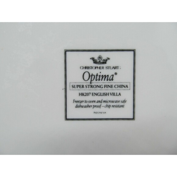 Christopher Stuart Optima English Villa Dinner Plate 10 3/4" - Picture 5 of 7